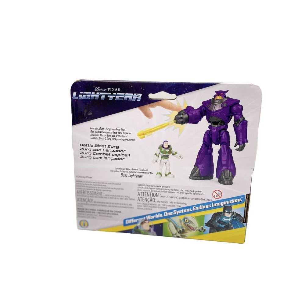 Imaginext Disney Pixar LIGHTYEAR  BUZZ & BATTLE BLAST ZURG Action Figures - Picture 6 of 6